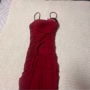 Privy Strapless Red Dress